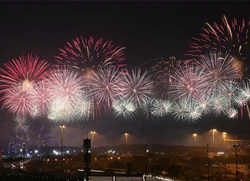 沙湾县焰火晚会